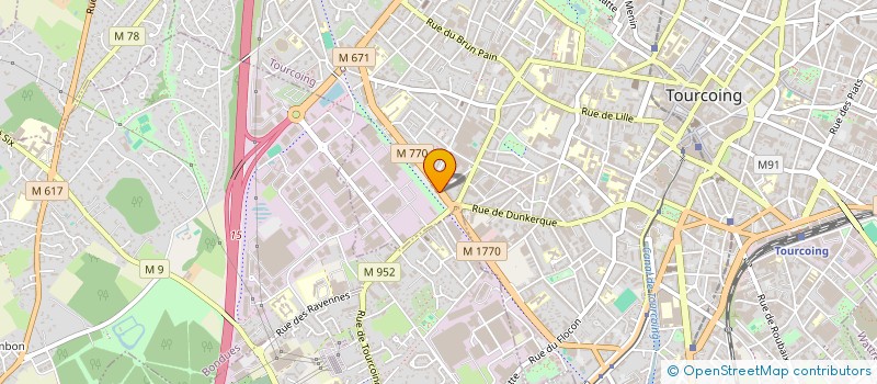 localisation de l'entreprise SPFPL DELANNOY  TOURCOING