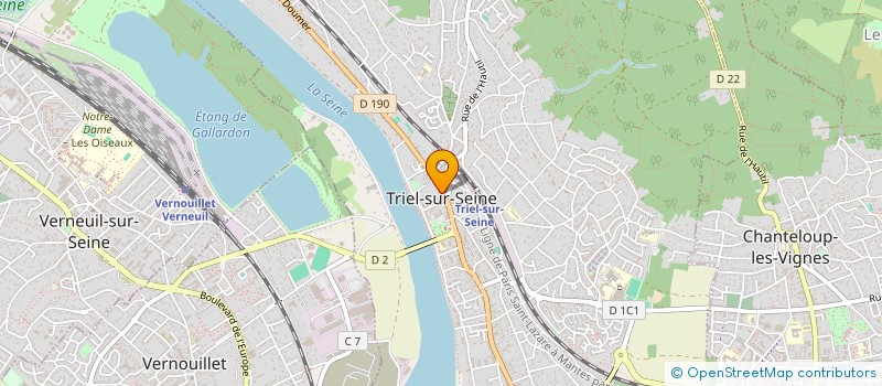 localisation de l'entreprise SPFPL DELVALLEE à TRIEL-SUR-SEINE