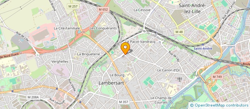 localisation de l'entreprise SPFPL DENTAIRE DU BOURG à LAMBERSART