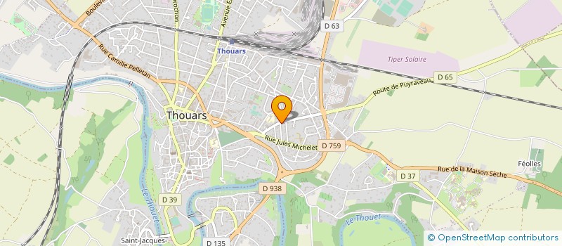 localisation de l'entreprise SPFPL DES CAPUCINS  THOUARS