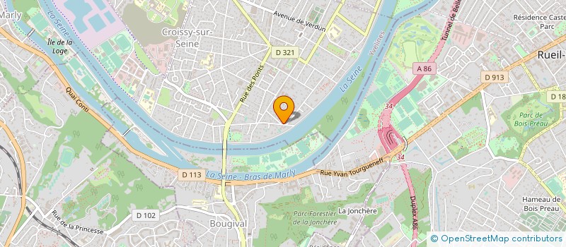 localisation de l'entreprise SPFPL DES HAUTS DE CHATOU à CROISSY-SUR-SEINE
