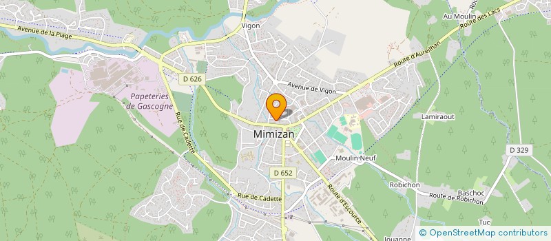 localisation de l'entreprise SPFPL DES LANDES  MIMIZAN