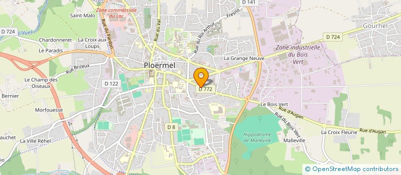 localisation de l'entreprise SPFPL DES VAUX  PLOERMEL