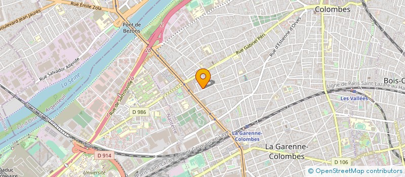 localisation de l'entreprise SPFPL DGAS  COLOMBES