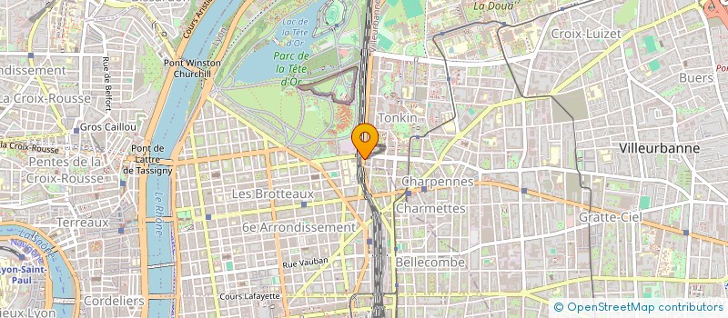 localisation de l'entreprise SPFPL DLD  VILLEURBANNE