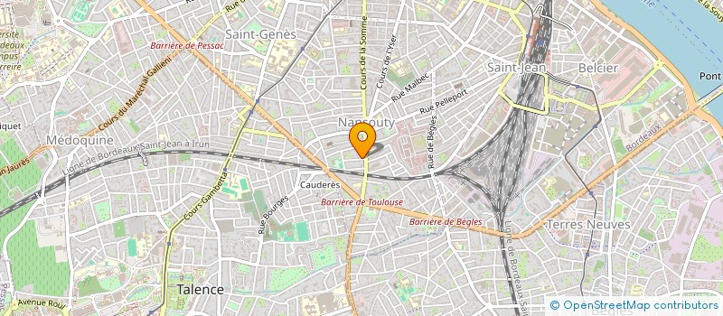 localisation de l'entreprise SPFPL DOCTEUR BAUDONNET  BORDEAUX