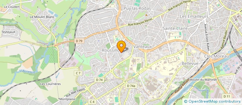 localisation de l'entreprise SPFPL DOCTEUR SACHA CHROSCIANY à LIMOGES