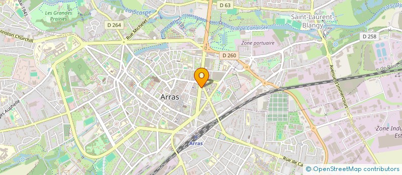 localisation de l'entreprise SPFPL DR OLIVIER LECLERCQ à ARRAS