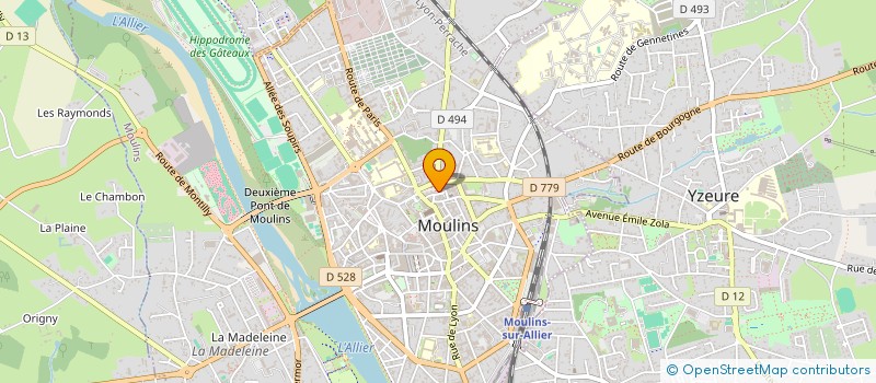 localisation de l'entreprise SPFPL DR SCHILLING  MOULINS