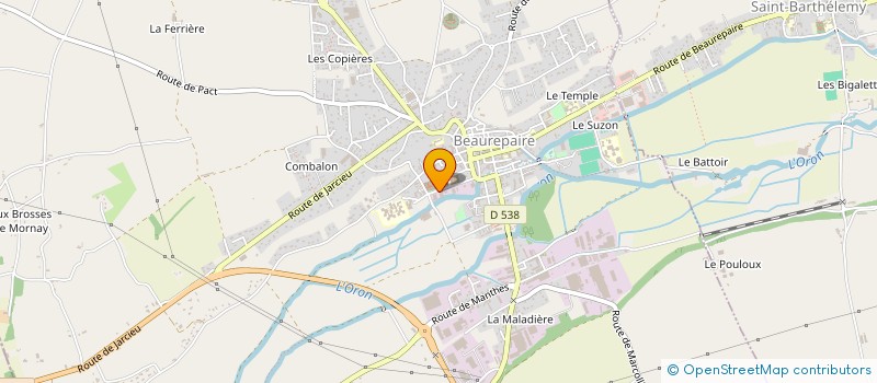 localisation de l'entreprise SPFPL DSHCNOT  BEAUREPAIRE