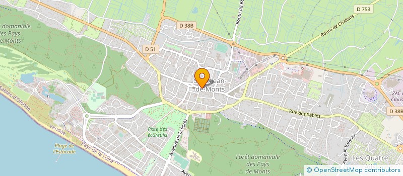 localisation de l'entreprise SPFPL DTZ à SAINT-JEAN-DE-MONTS