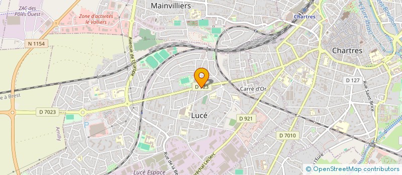 localisation de l'entreprise SPFPL DU CARRE D'OR à LUCE