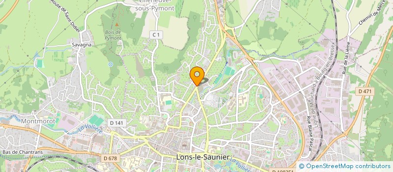 localisation de l'entreprise SPFPL DU CHATRACHAT à LONS-LE-SAUNIER