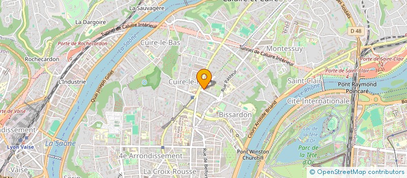 localisation de l'entreprise SPFPL DU DOCTEUR BLEHAUT - CREATION  CALUIRE-ET-CUIRE