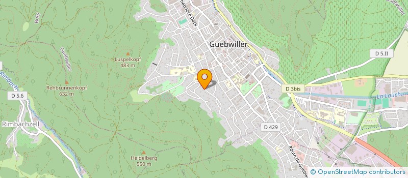 localisation de l'entreprise SPFPL DU DOCTEUR BLONDE  GUEBWILLER