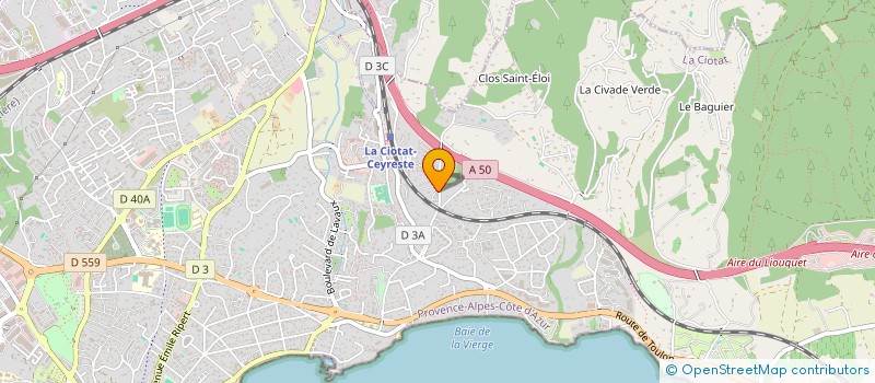 localisation de l'entreprise SPFPL DU DOCTEUR CAMILLE ALEGORIDES  LA CIOTAT