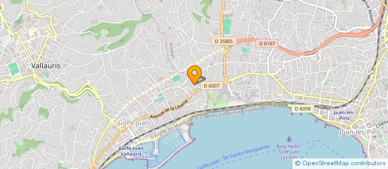 localisation de l'entreprise SPFPL DU DOCTEUR CECCARELLI  VALLAURIS