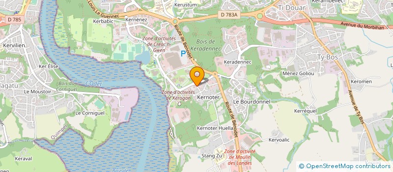 localisation de l'entreprise SPFPL DU DOCTEUR ERWAN COLLET à QUIMPER