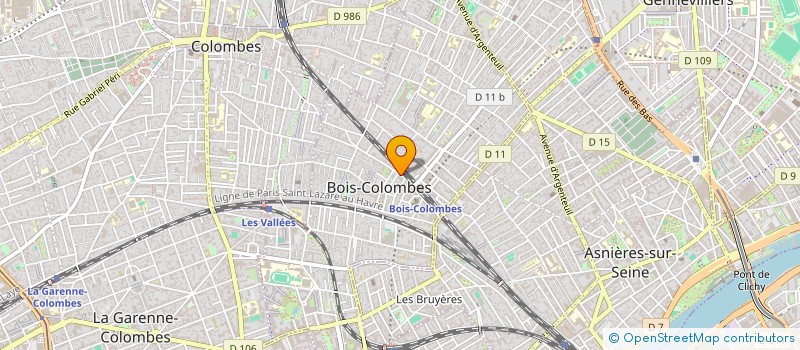 localisation de l'entreprise SPFPL DU DOCTEUR JEREMY KRIEF CHIRURGIEN DENTISTE à BOIS-COLOMBES