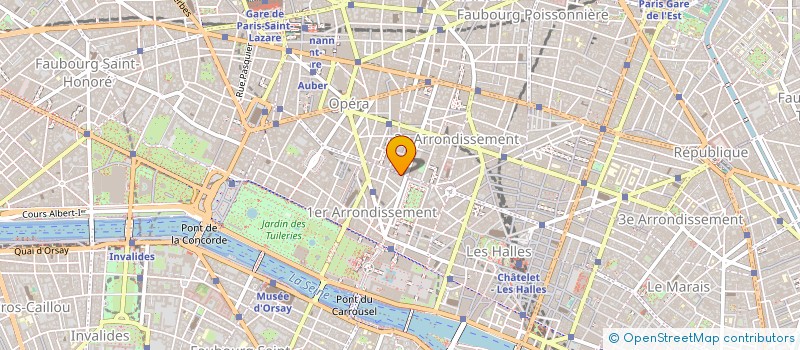 localisation de l'entreprise SPFPL DU DOCTEUR MICHEL PUECH  PARIS 1ER ARRONDISSEMENT