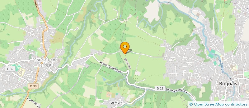 localisation de l'entreprise SPFPL DU DOCTEUR PHILIPPE BEAUDET  BRIGNAIS