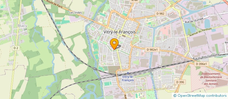localisation de l'entreprise SPFPL DU DOCTEUR PHILIPPE JACQUIN  VITRY-LE-FRANCOIS