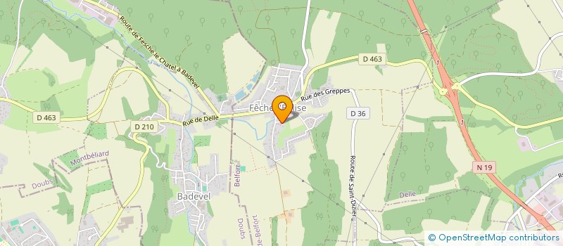 localisation de l'entreprise SPFPL DU DOCTEUR REY à FECHE-L'EGLISE