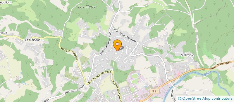 localisation de l'entreprise SPFPL DU DOCTEUR THERMET à TRELISSAC