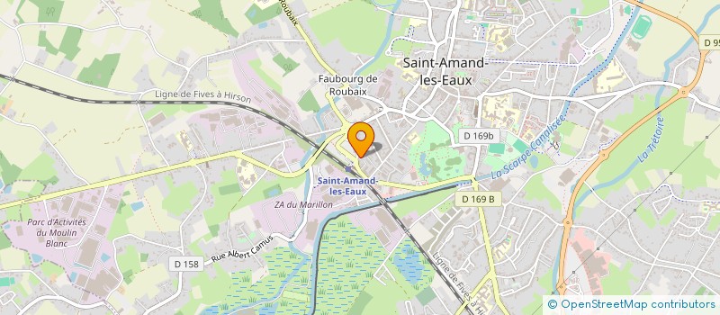 localisation de l'entreprise SPFPL DU DOCTEUR TYAZI  SAINT-AMAND-LES-EAUX