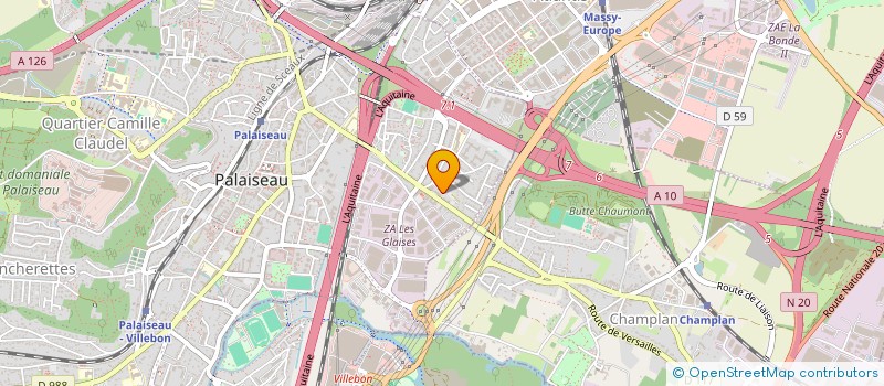 localisation de l'entreprise SPFPL DU DR ALEXANDRE MONSENEGO  PALAISEAU