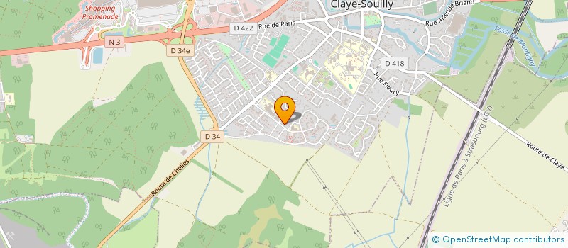 localisation de l'entreprise SPFPL DU DR ANTOINE VADROT  CLAYE-SOUILLY