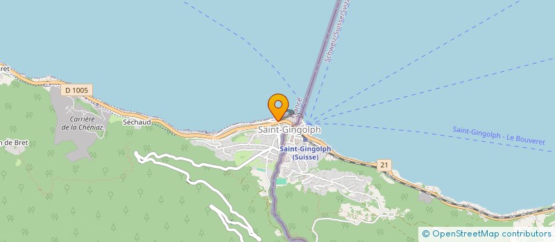 localisation de l'entreprise SPFPL DU DR AURELIE HAULOT  SAINT-GINGOLPH