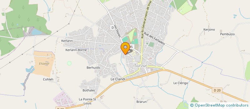 localisation de l'entreprise SPFPL DU DR BERENGER HAMON  SURZUR