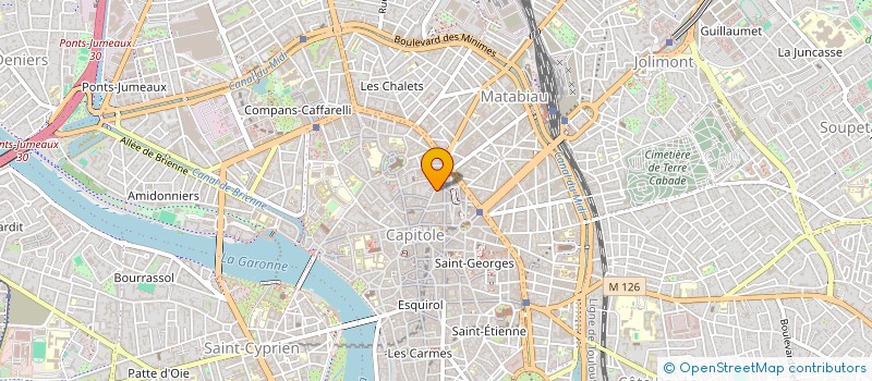 localisation de l'entreprise SPFPL DU DR BERTRAND BONIN  TOULOUSE