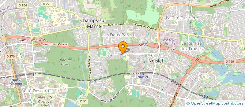 localisation de l'entreprise SPFPL DU DR BOURGEOIS  CHAMPS-SUR-MARNE