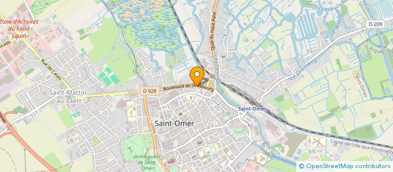 localisation de l'entreprise SPFPL DU DR CHARLES FRANS  SAINT-OMER