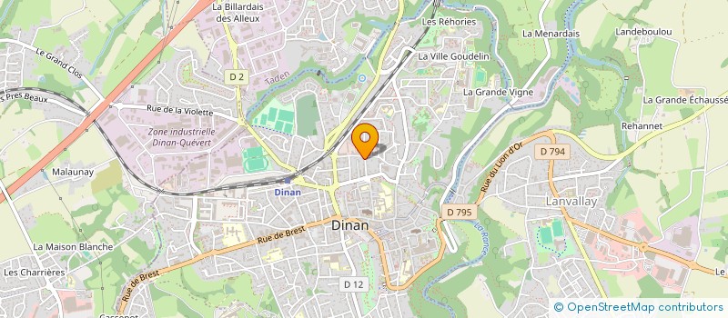 localisation de l'entreprise SPFPL DU DR DELEAGE  DINAN