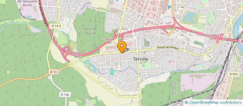 localisation de l'entreprise SPFPL DU DR DUC THIBAUD  TERVILLE