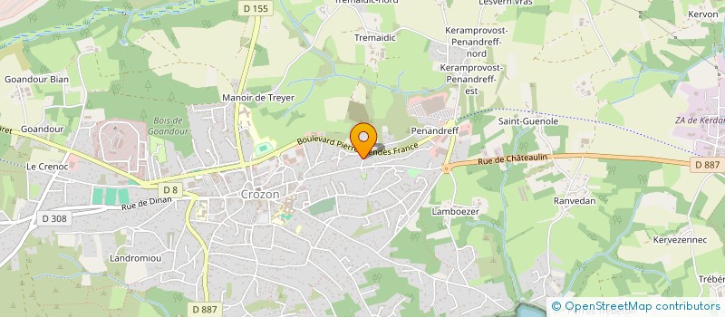 localisation de l'entreprise SPFPL DU DR EWEN PIETRI  CROZON