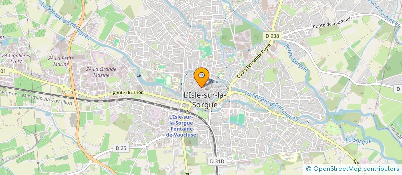 localisation de l'entreprise SPFPL DU DR GERARD VALENSI  L'ISLE-SUR-LA-SORGUE