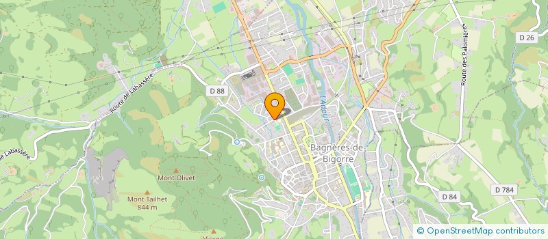 localisation de l'entreprise SPFPL DU DR GERAUD CANTAYRE  BAGNERES-DE-BIGORRE