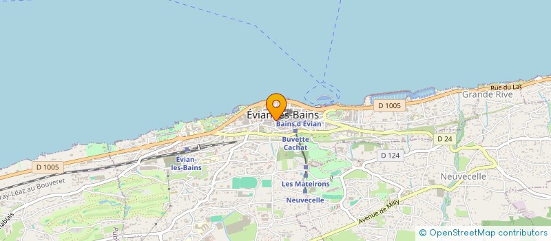 localisation de l'entreprise SPFPL DU DR GWENDAL HAULOT  EVIAN-LES-BAINS