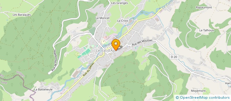 localisation de l'entreprise SPFPL DU DR JULIE EMERIQUE  LE VAL-D'AJOL