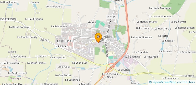 localisation de l'entreprise SPFPL DU DR MARC CHEVROLLIER  SAINT-AUBIN-D'AUBIGNE