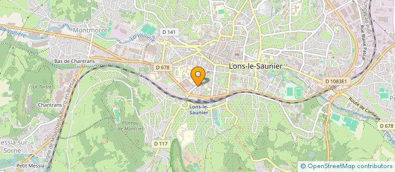 localisation de l'entreprise SPFPL DU DR PRONGUE à LONS-LE-SAUNIER