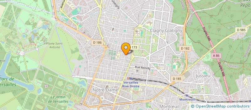 localisation de l'entreprise SPFPL DU DR SCHIFFER à VERSAILLES