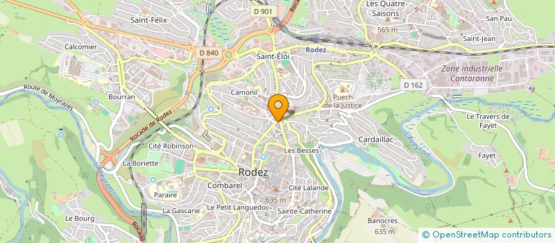 localisation de l'entreprise SPFPL DU FAUBOURG  RODEZ