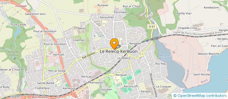localisation de l'entreprise SPFPL DU MOULIN BLANC à LE RELECQ-KERHUON
