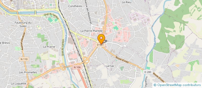 localisation de l'entreprise SPFPL DU PONT DU GARD  ALES