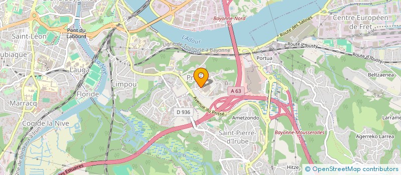 localisation de l'entreprise SPFPL DUCASSE JEAN  BAYONNE